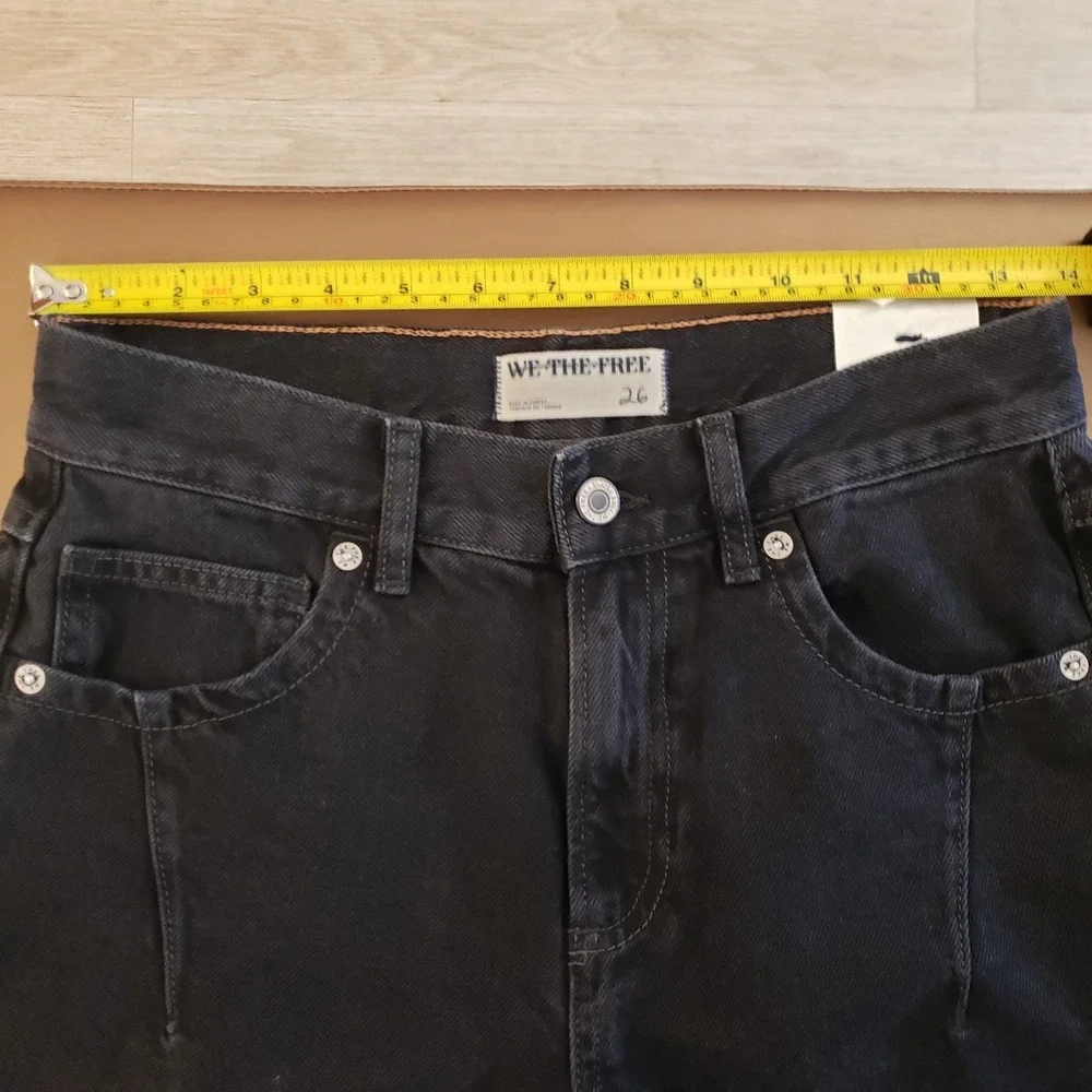 Free People Ghost Town High‎ Rise Long Short Size 26 NWT